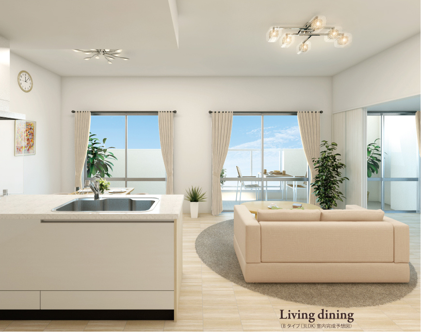 Living dining （A1タイプ（4LDK） 室内完成予想図）